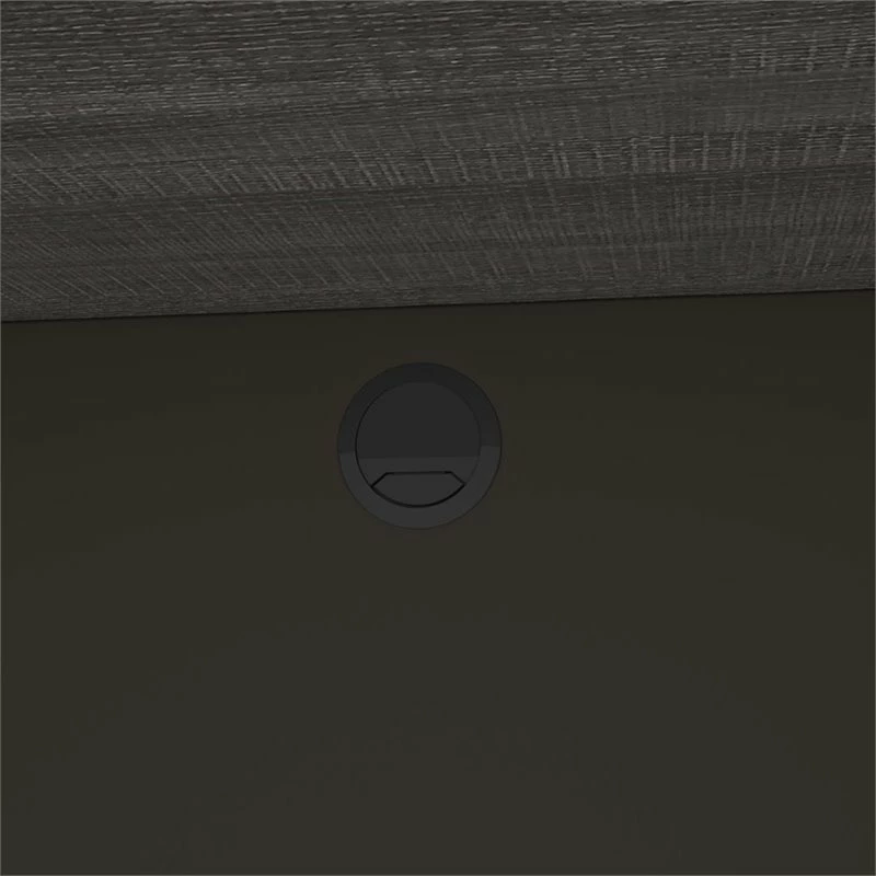 Bestar Prestige Plus Credenza Desk In Bark Gray And Slate 9 Bestar Prestige Plus Credenza Desk In Bark Gray And Slate - Image 7