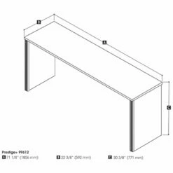 Bestar Prestige Plus Credenza Desk In Bark Gray And Slate 21 Bestar Prestige Plus Credenza Desk In Bark Gray And Slate -CYMAX Sales 1962810 6 L