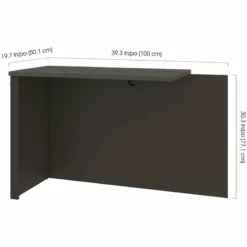 Bestar Prestige Plus Desk Return In Bark Gray And Slate -CYMAX Sales 1962813 1 L 1