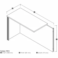 Bestar Prestige Plus Desk Return In Bark Gray And Slate -CYMAX Sales 1962813 3 L 1