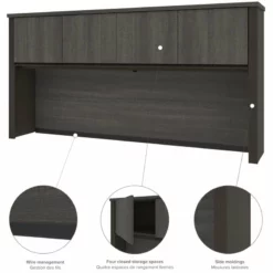 Bestar Prestige Plus U-Desk With Hutch In White Chocolate And Antigua -CYMAX Sales 1962816 15 L