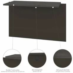 Bestar Prestige Plus U-Desk With Hutch In White Chocolate And Antigua -CYMAX Sales 1962816 18 L