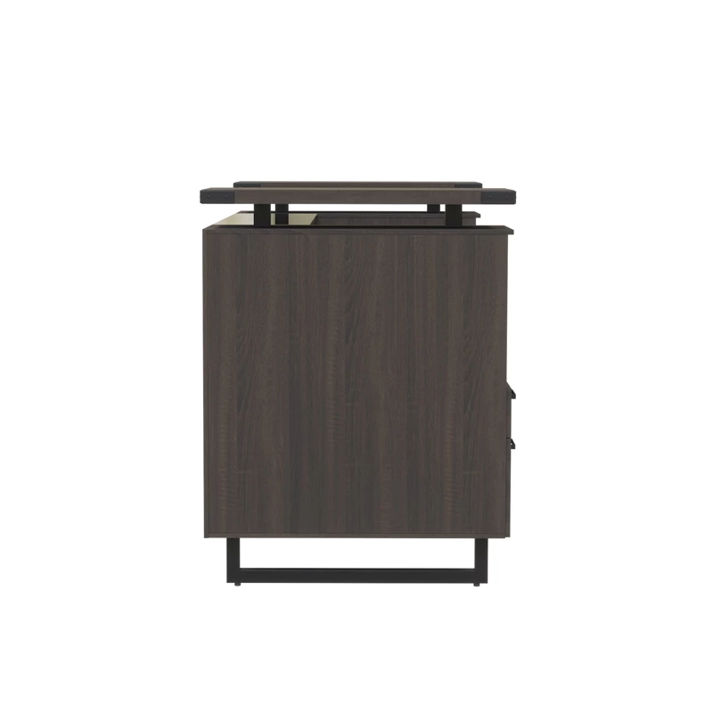 Safco Mirella Modern Wood Reception Desk In Southern Tobacco 5 Safco Mirella Modern Wood Reception Desk In Southern Tobacco - Image 3