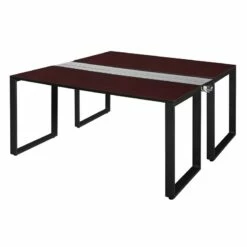 Regency Structure 66 In. X 24 In. Benching System - Mahogany/ Black
