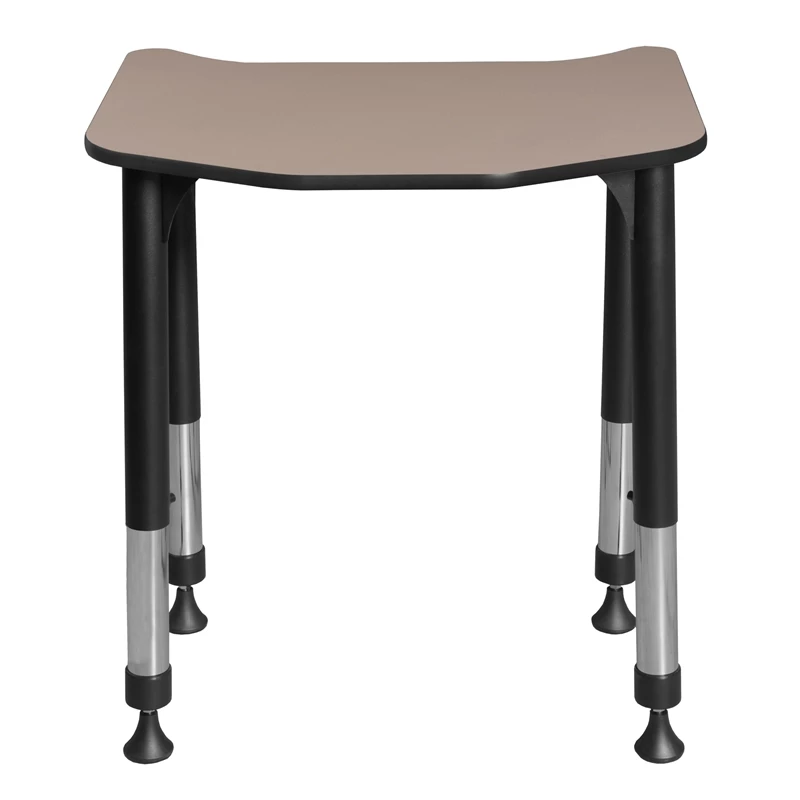 Ferris 26 In. X 24 In. Height Adjustable Student Desk- Beige 16 Ferris 26 In. X 24 In. Height Adjustable Student Desk- Beige - Image 14