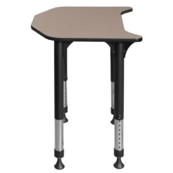 Ferris 26 In. X 24 In. Height Adjustable Student Desk- Beige 23 Ferris 26 In. X 24 In. Height Adjustable Student Desk- Beige -CYMAX Sales 1966511 3 L