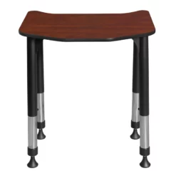 Ferris 26 In. X 24 In. Height Adjustable Student Desk- Cherry -CYMAX Sales 1966512 14 L