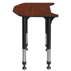 Ferris 26 In. X 24 In. Height Adjustable Student Desk- Cherry -CYMAX Sales 1966512 3 L