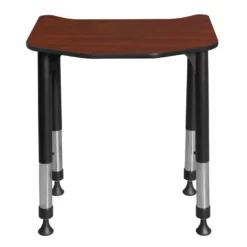 Ferris 26 In. X 24 In. Height Adjustable Student Desk- Cherry -CYMAX Sales 1966512 4 L