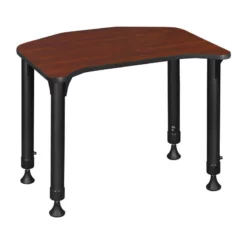 Ferris 26 In. X 24 In. Height Adjustable Student Desk- Cherry -CYMAX Sales 1966512 5 L