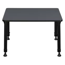 18.5 In. X 26 In. Rectangle Height Adjustable School Desk- Grey -CYMAX Sales 1966515 3 L