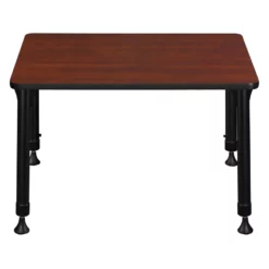 18.5 In. X 26 In. Rectangle Height Adjustable School Desk- Cherry -CYMAX Sales 1966516 11 L