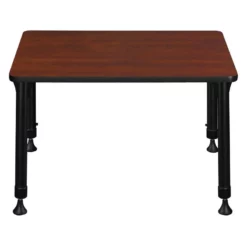 18.5 In. X 26 In. Rectangle Height Adjustable School Desk- Cherry -CYMAX Sales 1966516 3 L