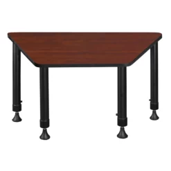 36 In. X 23 In. X 19 In. Trapezoid Height Adjustable School Desk- Cherry -CYMAX Sales 1966518 14 L