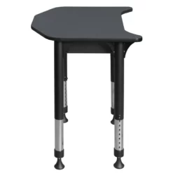 Ferris 26 In. X 24 In. Height Adjustable Student Desk With Book Storage- Grey 21 Ferris 26 In. X 24 In. Height Adjustable Student Desk With Book Storage- Grey -CYMAX Sales 1966522 3 L