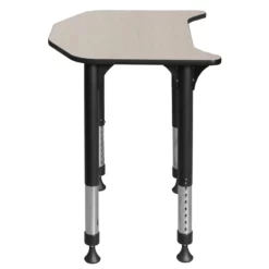 Ferris 26 In. X 24 In. Height Adjustable Student Desk- Maple -CYMAX Sales 1966562 13 L