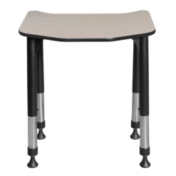 Ferris 26 In. X 24 In. Height Adjustable Student Desk- Maple -CYMAX Sales 1966562 14 L