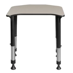 Ferris 26 In. X 24 In. Height Adjustable Student Desk- Maple -CYMAX Sales 1966562 2 L