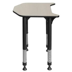 Ferris 26 In. X 24 In. Height Adjustable Student Desk- Maple -CYMAX Sales 1966562 3 L