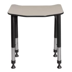 Ferris 26 In. X 24 In. Height Adjustable Student Desk- Maple -CYMAX Sales 1966562 4 L