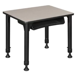 18.5 In. X 26 In. Rectangle Height Adjustable School Desk W/ Storage- Maple 29 18.5 In. X 26 In. Rectangle Height Adjustable School Desk W/ Storage- Maple -CYMAX Sales 1966566 17 L