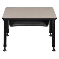 18.5 In. X 26 In. Rectangle Height Adjustable School Desk W/ Storage- Maple 31 18.5 In. X 26 In. Rectangle Height Adjustable School Desk W/ Storage- Maple -CYMAX Sales 1966566 18 L