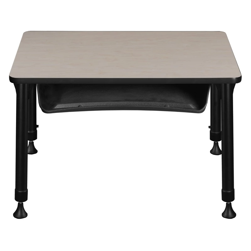18.5 In. X 26 In. Rectangle Height Adjustable School Desk W/ Storage- Maple 16 18.5 In. X 26 In. Rectangle Height Adjustable School Desk W/ Storage- Maple - Image 14