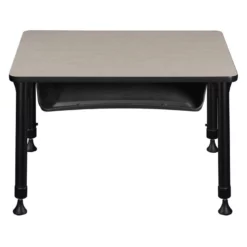 18.5 In. X 26 In. Rectangle Height Adjustable School Desk W/ Storage- Maple 22 18.5 In. X 26 In. Rectangle Height Adjustable School Desk W/ Storage- Maple -CYMAX Sales 1966566 4 L