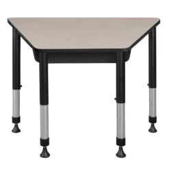 36 In. X 23 In. X 19 In. Trapezoid Adjustable School Desk W/ Storage- Maple 30 36 In. X 23 In. X 19 In. Trapezoid Adjustable School Desk W/ Storage- Maple -CYMAX Sales 1966567 11 L