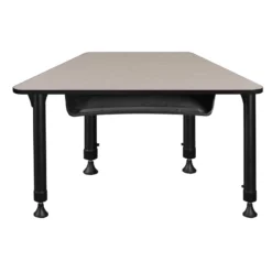 36 In. X 23 In. X 19 In. Trapezoid Adjustable School Desk W/ Storage- Maple 29 36 In. X 23 In. X 19 In. Trapezoid Adjustable School Desk W/ Storage- Maple -CYMAX Sales 1966567 13 L