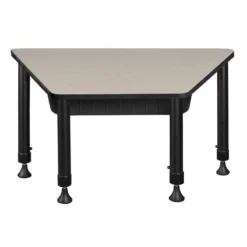 36 In. X 23 In. X 19 In. Trapezoid Adjustable School Desk W/ Storage- Maple 23 36 In. X 23 In. X 19 In. Trapezoid Adjustable School Desk W/ Storage- Maple -CYMAX Sales 1966567 5 L