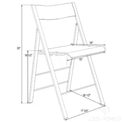 LeisureMod Modern Menno Acrylic Chrome Dining Folding Chair In Clear Set Of 2 38 LeisureMod Modern Menno Acrylic Chrome Dining Folding Chair In Clear Set Of 2 -CYMAX Sales 1966946 7 L