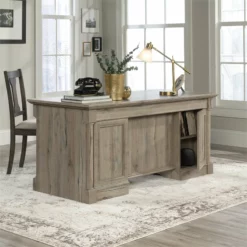 Sauder Palladia Engineered Wood Executive Desk In Vintage Oak Finish -CYMAX Sales 1967343 11 L