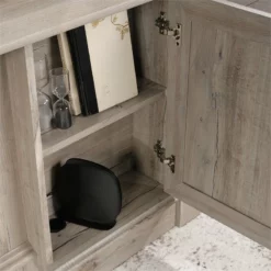 Sauder Palladia Engineered Wood Executive Desk In Vintage Oak Finish -CYMAX Sales 1967343 18 L