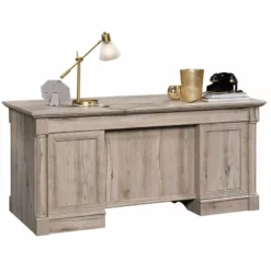 Sauder Palladia Engineered Wood Executive Desk In Vintage Oak Finish -CYMAX Sales 1967343 6 L