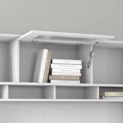 Cabot L Shaped Desk With Hutch In Heather Gray - Engineered Wood -CYMAX Sales 1967999 6 L