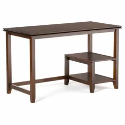 Simpli Home Artisan Solid Wood Transitional 50 " Desk In Russet Brown