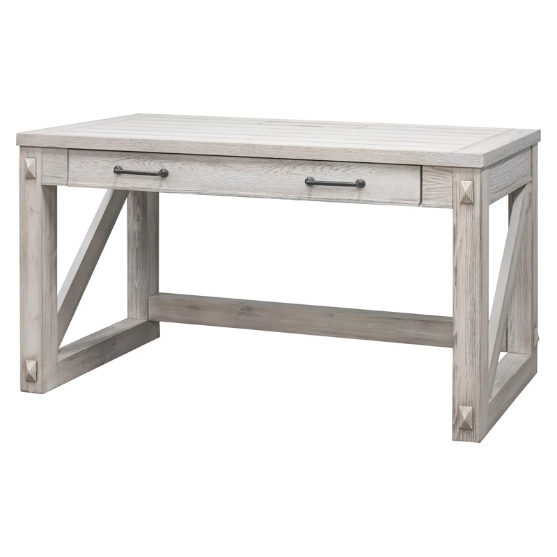 Martin Furniture Avondale Wood Writing Desk In Weathered White 4 Martin Furniture Avondale Wood Writing Desk In Weathered White - Image 2