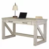 Martin Furniture Avondale Wood Writing Desk In Weathered White
