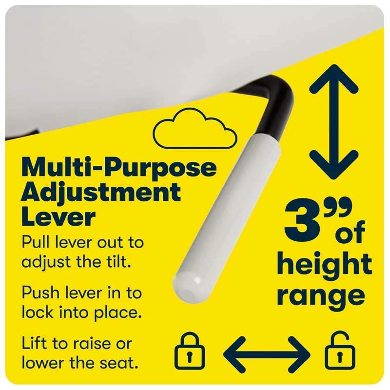 Serta Ashland Ergonomic Home Office Chair With Memory Foam Cushioning - White 17 Serta Ashland Ergonomic Home Office Chair With Memory Foam Cushioning - White - Image 15