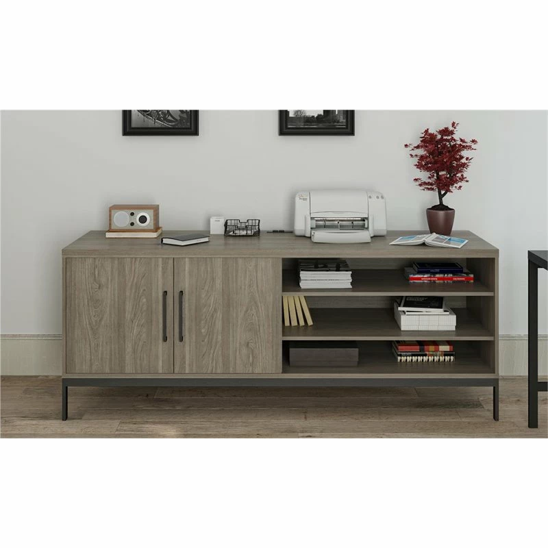 Ameriwood Parkside Credenza In Light Brown Oak 7 Ameriwood Parkside Credenza In Light Brown Oak - Image 5