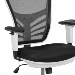 Flash Furniture Contemporary Mid Back Mesh Drafting Stool In Black -CYMAX Sales 1978066 5 L