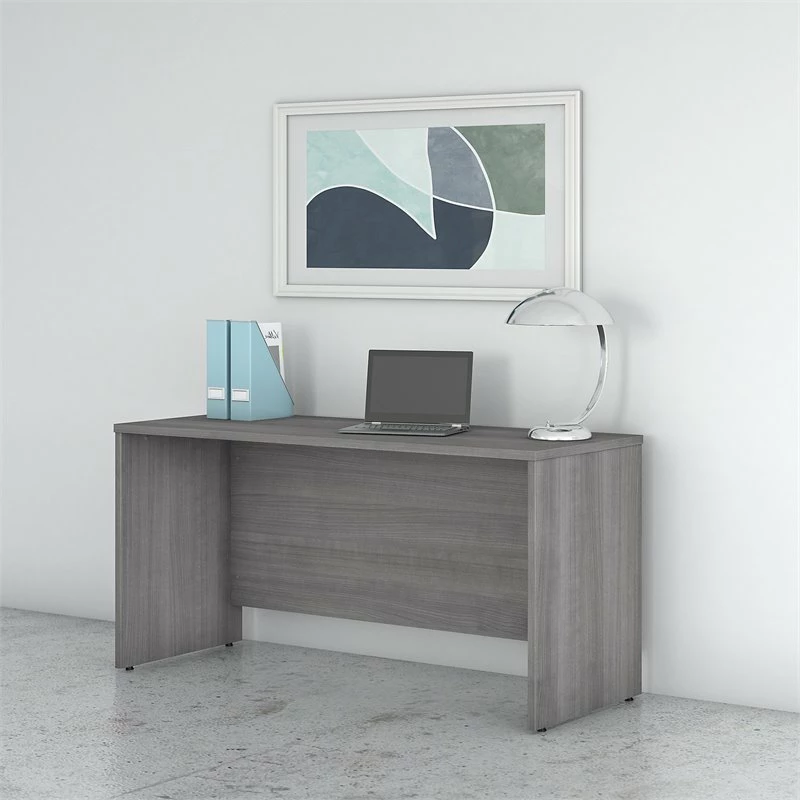 Studio C 60W X 24D Credenza Desk In Modern Hickory - Engineered Wood 20 Studio C 60W X 24D Credenza Desk In Modern Hickory - Engineered Wood - Image 18