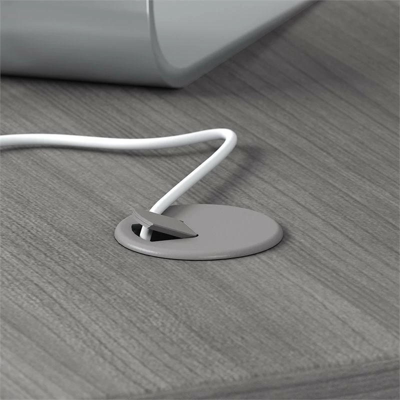 Studio C 60W X 24D Credenza Desk In Platinum Gray - Engineered Wood 21 Studio C 60W X 24D Credenza Desk In Platinum Gray - Engineered Wood - Image 19