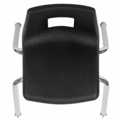 Flash Furniture 18In. Student Stack Chair In Black -CYMAX Sales 1984011 4 L