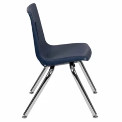 Flash Furniture Advantage Student Stack School Chair - 18-Inch In Navy -CYMAX Sales 1984012 1 L