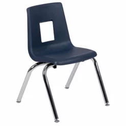 Flash Furniture Advantage Student Stack School Chair - 18-Inch In Navy -CYMAX Sales 1984012 L