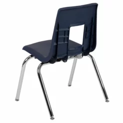 Flash Furniture Advantage Student Stack School Chair - 18-Inch In Navy -CYMAX Sales 1984014 10 L