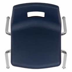 Flash Furniture Advantage Student Stack School Chair - 18-Inch In Navy -CYMAX Sales 1984014 4 L