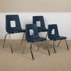 Flash Furniture Advantage Student Stack School Chair - 18-Inch In Navy -CYMAX Sales 1984014 6 L